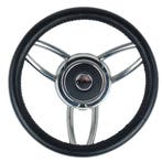 Allpa Stuurwiel Type 27B RVS Zwart 30 cm, Watersport en Boten, Ophalen of Verzenden, Nieuw