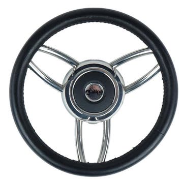 Allpa Stuurwiel Type 27B RVS Zwart 30 cm, Watersport en Boten, Ophalen of Verzenden, Nieuw