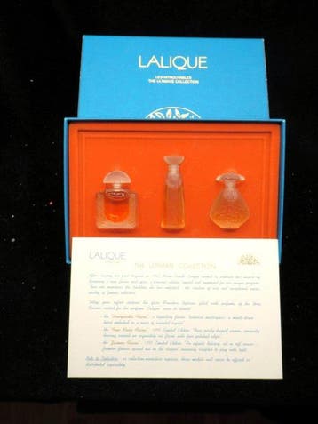 Mooie vintage Set met een Collectie van 3 Parfumflesjes, Antiek en Kunst