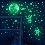 Glow in the Dark Maan en Sterren Muurstickers Kinderkamer, Verzenden, Nieuw