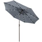 LIVSK 3M Zonnescherm Parasol met Verlichting - UV-Beschermin, Verzenden, Nieuw