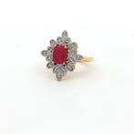 Zonder minimumprijs - Ring Zilver, Verguld - 1.19ct. tw., Nieuw