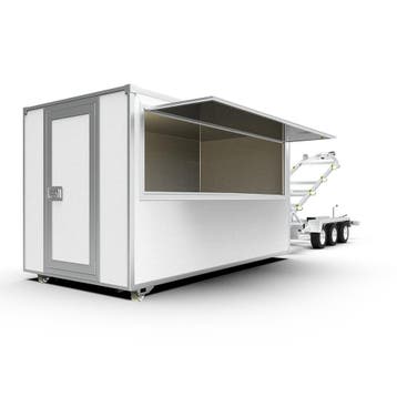 Verkoopwagen foodtruck afzetsysteem aanhanger, Nieuw