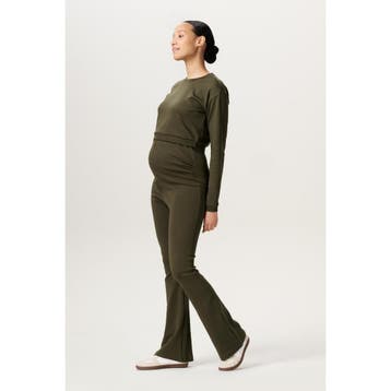 Noppies Pantalon Umea  Forest Night Flared, Kleding | Dames, Positiekleding, Verzenden, Nieuw