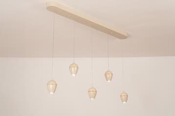 Rietveld Hanglampen - Beige, Zand - Metaal, Aluminium, Verzenden, Nieuw