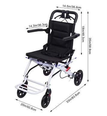 Opvouwbare Rolstoel Lichtgewicht Transportstoel Veiligheid, Sport en Fitness, Bergsport en Wandelen, Verzenden, Nieuw