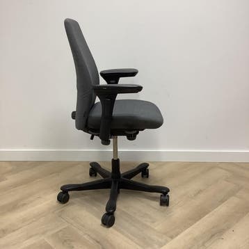 Kinnarps 5000 ergonomische bureaustoel, grijs - zwart, Gebruikt, Ophalen of Verzenden, Grijs, Bureaustoel