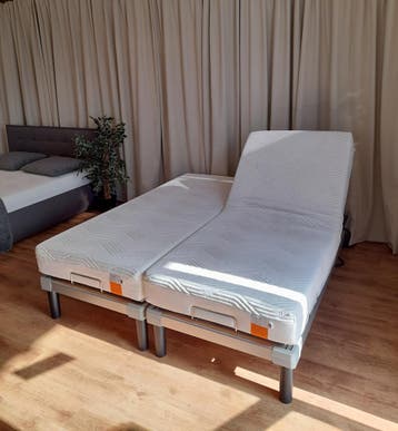 TEMPUR Elektrische Schotelbodem Set | 180x210  Showmodel, Verstelbaar, Verzenden, 210 cm, Tweepersoons