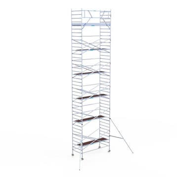 Rolsteiger Original 135x305 13,2m werkhoogte tegen de gevel, Doe-het-zelf en Verbouw, Steigers, Verzenden, Nieuw, Rolsteiger of Kamersteiger