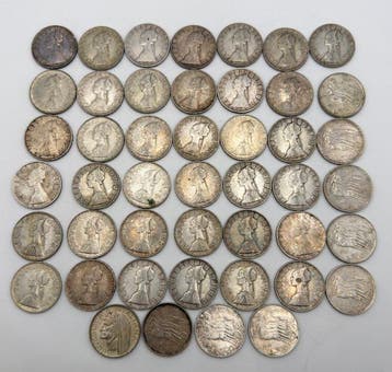 Italië, Republiek 500 Lire argento (46 monete)