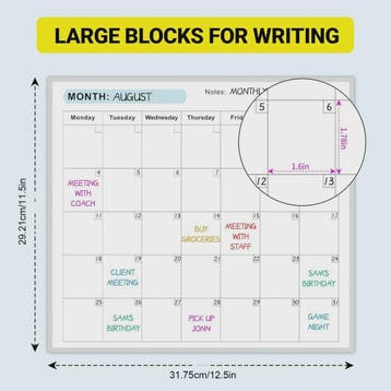Grote Uitwisbare Jaarkalender Whiteboard Planner - 12 Maande, Verzenden, Nieuw