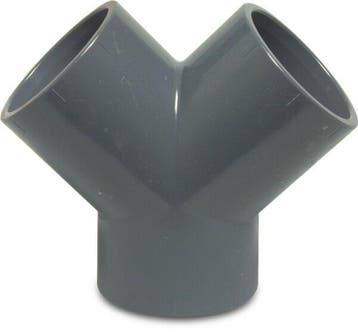 Pvc Y-stuk, 16 bar, 3x inwendig lijm-75 mm, 16 bar, Verzenden, Nieuw