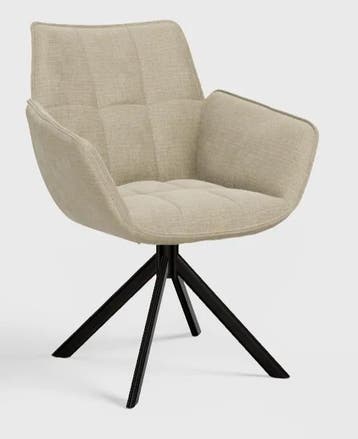 Eetkamerstoel Monaco | Sand | Moods Collection, Ophalen of Verzenden, Nieuw