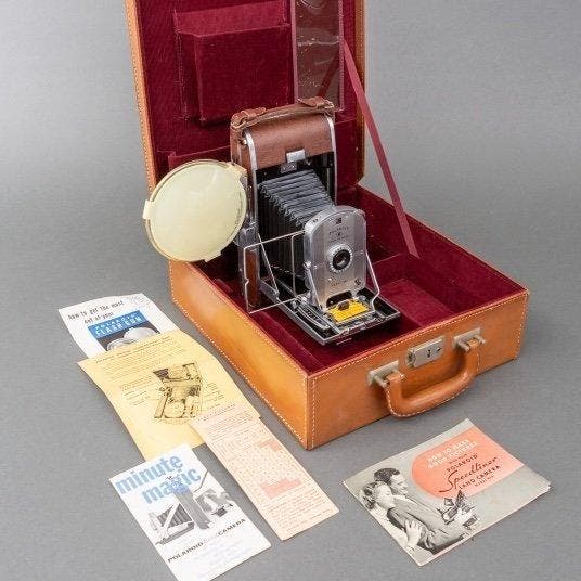 No reserve-1954-1957 Polaroid Land Camera Model 95A, Audio, Tv en Foto, Fotocamera's Analoog