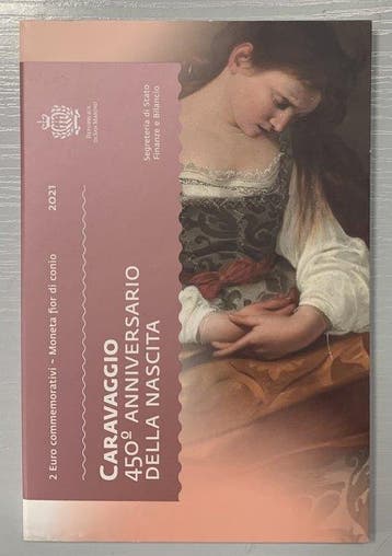 San Marino. 2 Euro 2021 Caravaggio (Zonder minimumprijs)