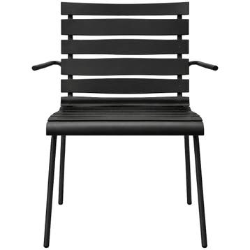 Serax X Maarten Baas Tuinstoel Met Armleuningen Black, Tuin en Terras, Tuinstoelen, Ophalen of Verzenden, Nieuw, Aluminium