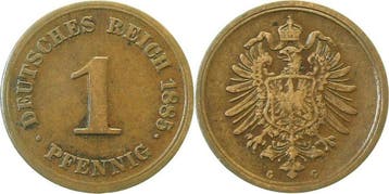 Duitsland 1 Pfennig 1885 G J 001, Verzenden