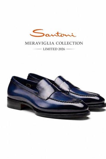 Santoni - Loafers - Maat: EU 40.5, Nieuw