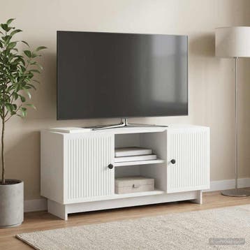 vidaXL TV-kast 102 x 34,5 x 50 cm Wit Bewerkt hout, Minder dan 50 cm, Verzenden, Nieuw, Minder dan 100 cm
