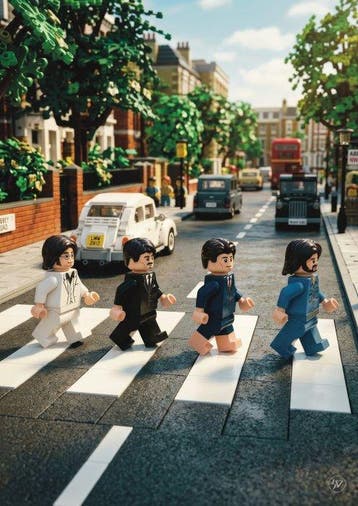 SDIMART - LEGO Music Cover Album Beatles - Abbey Road, Nieuw