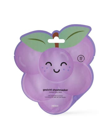 HEMA Sheetmasker druif 1+1 gratis, Verzenden, Nieuw