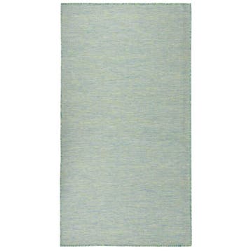 vidaXL Buitenkleed platgeweven 80x150 cm turquoise, Verzenden, Nieuw