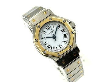 Cartier - Santos Octagon PM - Serviced - Zonder minimumprijs, Nieuw