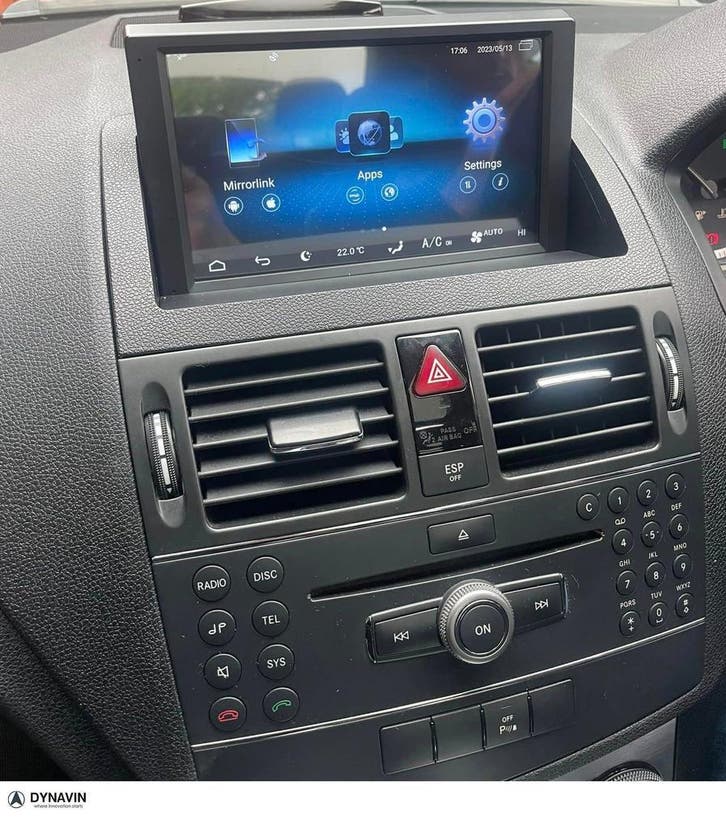Navigatie mercedes w204 C klasse carplay android 15 usb, Auto diversen, Autoradio's, Nieuw, Ophalen of Verzenden