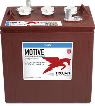 Trojan T-125 Deep-Cycle accu 6 volt 240 ah, Zakelijke goederen, Ophalen of Verzenden, Alfa Romeo;Amerikaanse onderdelen;Audi;Austin;Bentley;BMW;Buick;Cadillac;Chevrolet;Chrysler;Citroën;Dacia;Daewoo;Daihatsu;Dodge;Ferrari;Fiat;Ford;Ford USA;Honda;Hummer;Hyundai;Infiniti;Jaguar;Jeep;Kia;Lada;Lancia;Land Rover;Lexus;Lincoln;Lotus;Maserati;Mazda;Mercedes-Benz;Mercury;MG;Mini;Mitsubishi;Nissan;Oldsmobile;Oldtimer onderdelen;Opel;Overige automerken;Peugeot;Pontiac;Porsche;Renault;Rover;Saab;Seat;Skoda;Smart;Ssangyong;Subaru;Suzuki;Toyota;Triumph;Universele onderdelen;Volkswagen;Volvo