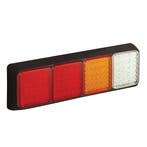 LED achterlicht met zwarte rand  | 12-24v | 40cm. kabel, Verzenden, Nieuw