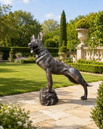 Beeld, Bronze: XL Shepherd Dog - 102 cm - Brons - 2026