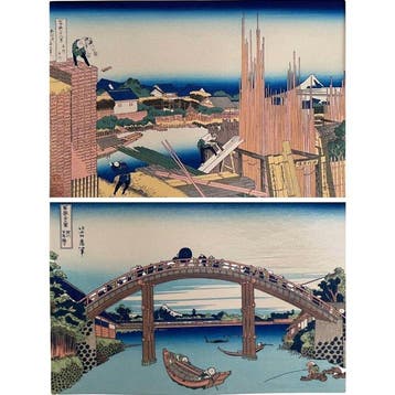 Ukiyo-e | Zesendertig Zichten op de Berg Fuji | Tatekawa