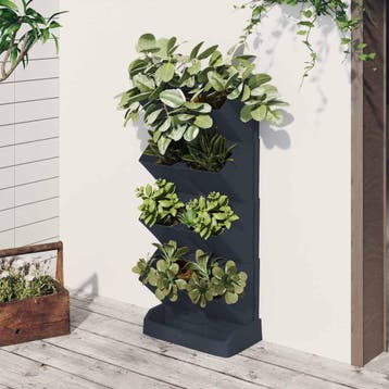 vidaXL Plantenbakkenset 4 st verticaal polypropeen, Verzenden, Nieuw, Minder dan 60 cm