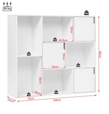 Nieuwe Witte Kast voor in Slaapkamer - Leuke opbergkast wit, Verzenden, Nieuw