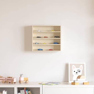 vidaXL Muurdisplaykast met plank Beige 40 x 8,5 x 37 cm, Verzenden, Nieuw