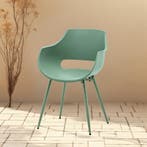 Eetkamerstoel  Kunststof Groen - Kuipstoel Groen - Stoel, Ophalen of Verzenden, Nieuw