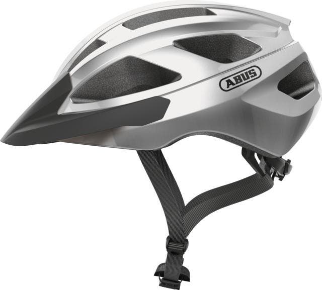 ABUS Macator Fietshelm - Zilver, Fietsen en Brommers, Fietsaccessoires | Fietshelmen, L, Verzenden