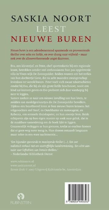 Nieuwe buren 9789054449393 Saskia Noort, Verzenden, Gelezen, Saskia Noort