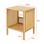 Nachtkast Varde 50x38,5x33 cm bamboe [en.casa], Verzenden, Nieuw