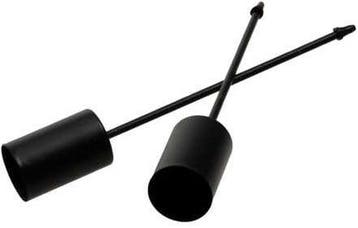 Kaarsenhouder Metaal Zwart 12 cm Ø2,5 pak 4 stuks, Ophalen of Verzenden, Nieuw