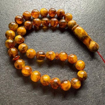 Baltisch amber Misbaha/tesbih gebedskralen rozenkrans, 12 mm