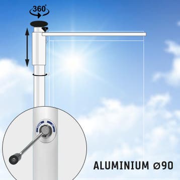 Easylift: Hijsbare aluminium baniermast 6,7 of 8 meter Ø, Nieuw