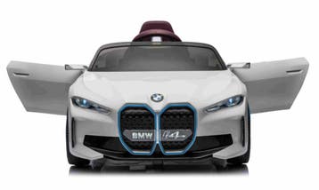 BMW i4 Performance, Wit, 12V, RC, eva, leder 2.4g, BlueTooth, Ophalen of Verzenden, Nieuw