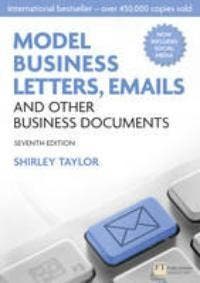 Model Business Letters, Emails and Other Business Documents, Verzenden, Gelezen, Taylor Shirley