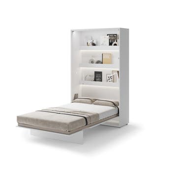 Lenart Bed Concept Verticaal Opklapbed 120x200 - Hoogglans W, Nieuw