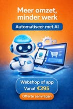 Betaalbare webshop laten maken met persoonlijke hulp, Diensten en Vakmensen, Computer en Internet experts, Ook voor bedrijven