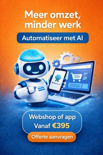 Betaalbare webshop laten maken met persoonlijke hulp, Diensten en Vakmensen, Computer en Internet experts, Ook voor bedrijven