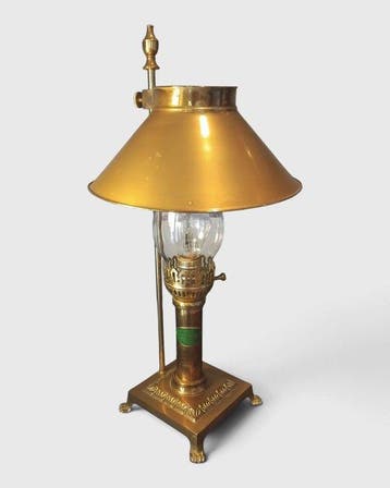Tafellamp - 1920-1930 . Verguld brons - Orient Express-model