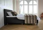 ACTIE! Boxspring Venetië 140 200 Zwart, Verzenden, Zwart, Nieuw, 140 cm