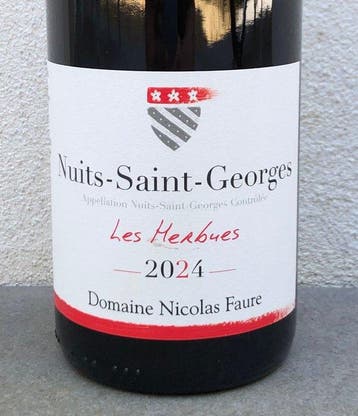 2024 Nicolas Faure Les Herbues - Nuits St. Georges - 1, Nieuw